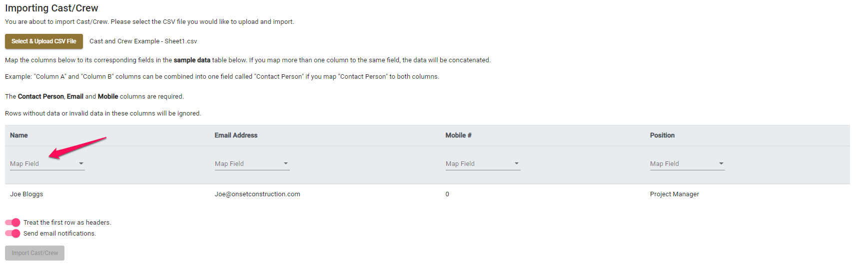 How to import/export your Cast/Crew details - SetConnect Help Center